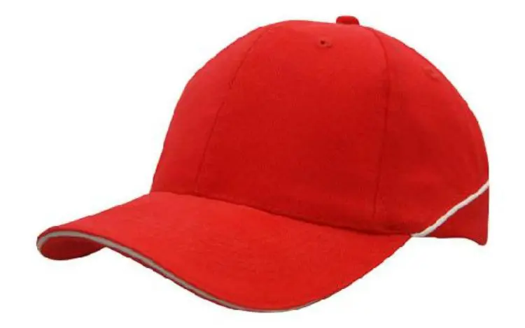 Picture of Brushed Heavy Cotton Cap with Crown Piping and Sandwich