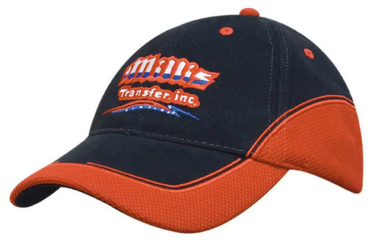 Picture of Brushed Heavy Cotton Cap with Mesh Peak and Crown Inserts