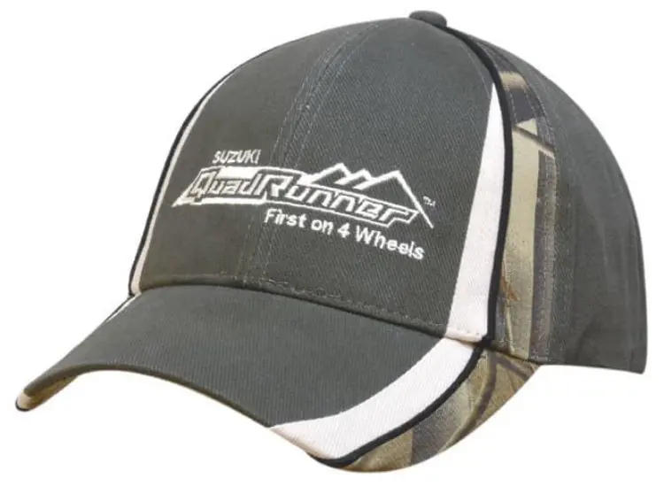 Picture of Brushed Heavy Cotton Cap with Camouflage Peak and Crown Inserts