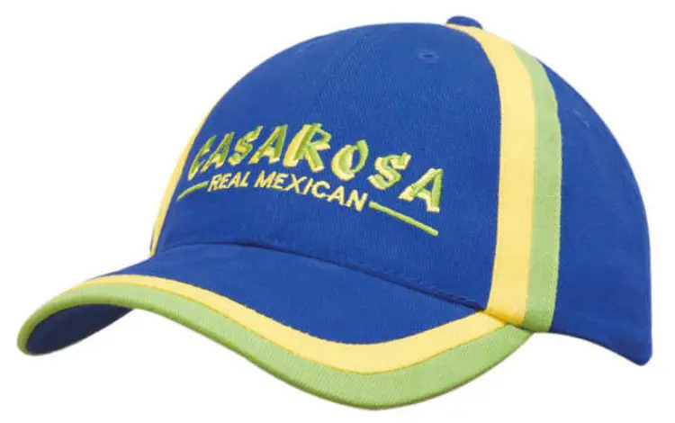 Picture of Brushed Heavy Cotton Cap with Inserted Trim to Peak & Crown