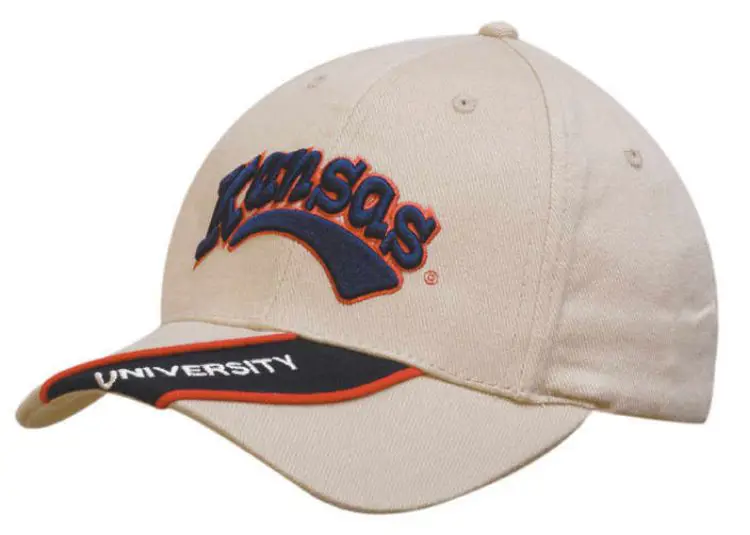 Picture of Brushed Heavy Cotton Cap with Peak Insert & Piping