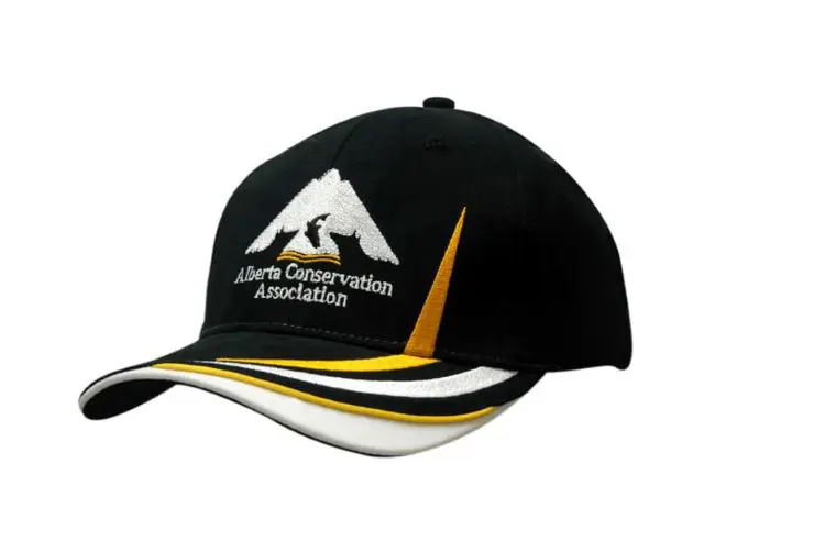 Picture of Brushed Heavy Cotton Cap with Indented Peak & Crown/Peak Embroidery