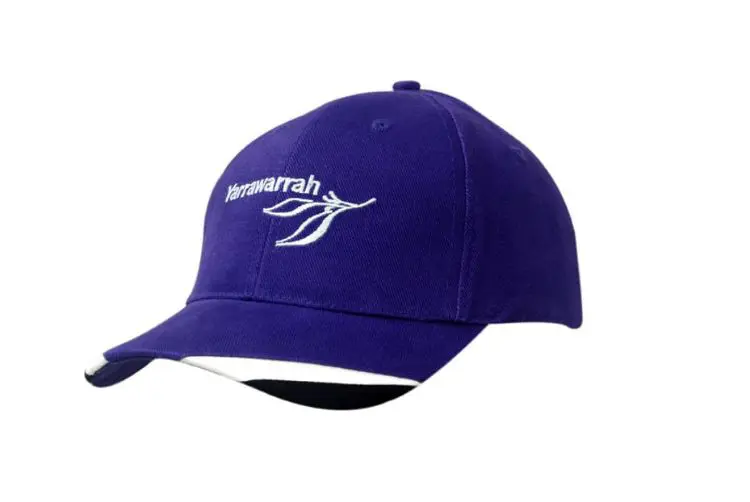 Picture of Brushed Heavy Cotton Cap with Fabric Inserts on Peak