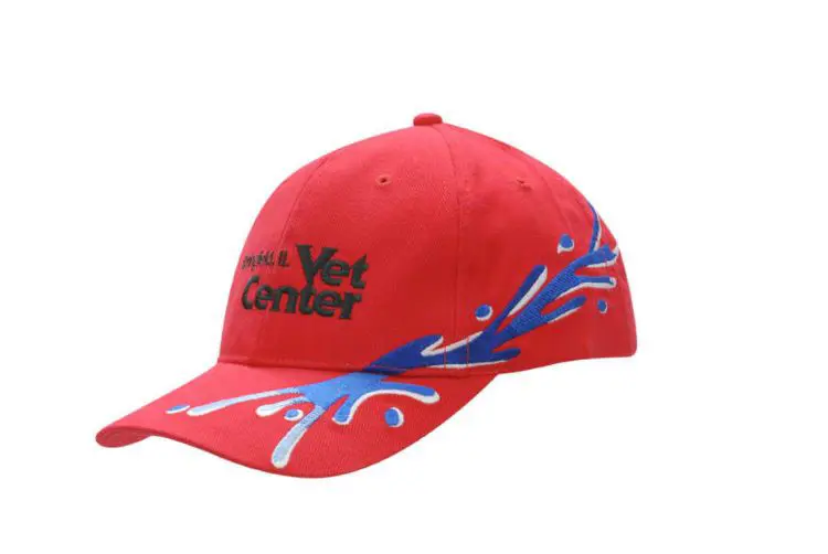 Picture of Brushed Heavy Cotton Cap with Splash Embroidery on Crown & Peak