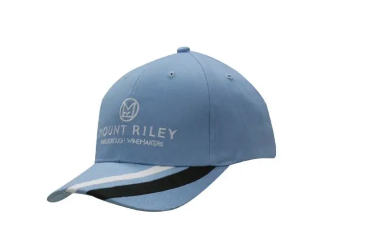 Picture of Brushed Heavy Cotton Cap with Fabric Stripes on Peak