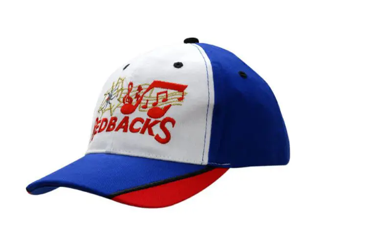 Picture of Brushed Heavy Cotton Cap with Peak Inserts/Embroidered Lines