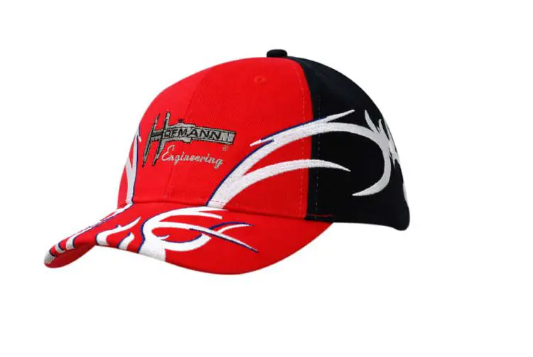 Picture of Brushed Heavy Cotton Cap with Flame Embroidery on Crown & Peak