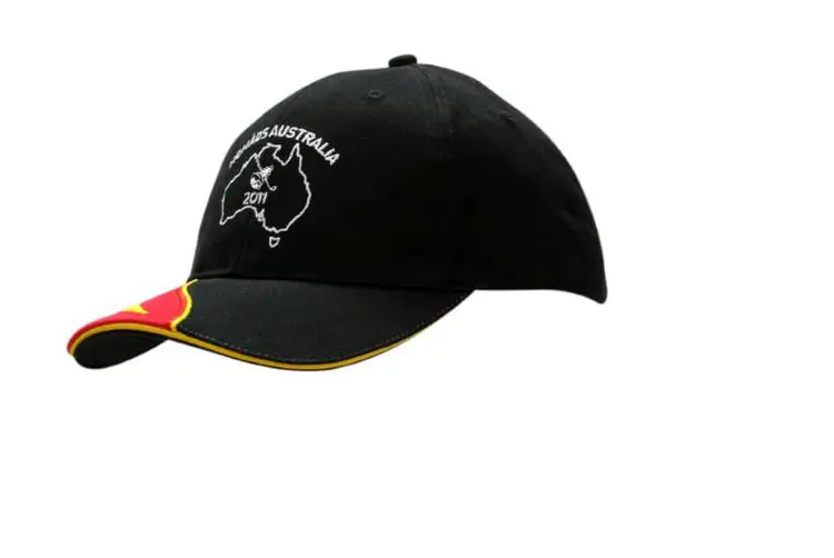 Picture of Brushed Heavy Cotton Cap with Fabric Insert & Embroidery on Peak with Sandwich Trim