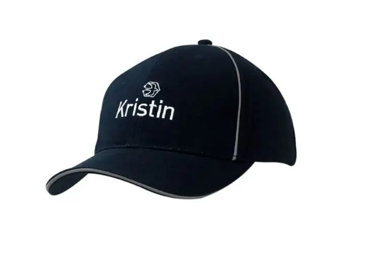 Picture of Brushed Heavy Cotton Cap with Reflective Piping & Sandwich