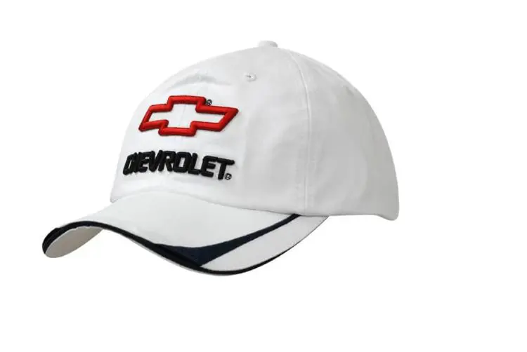 Picture of Deluxe Bull Denim Cotton Twill Cap with Sandwich Trim & Peak Embroidered Lines