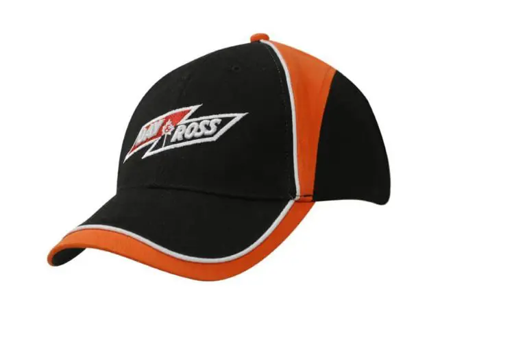 Picture of Brushed Heavy Cotton Cap with Crown/Peak Inserts & Piping