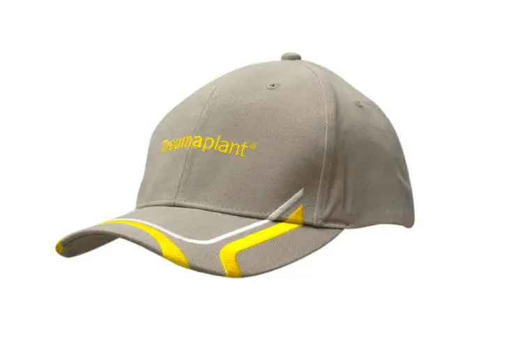Picture of Brushed Heavy Cotton Cap with Peak & Crown Embroidered Design