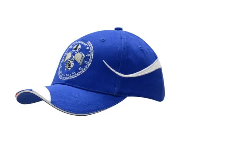 Picture of Brushed Heavy Cotton Cap with Fabric Inserts & Embroidery on Crown & Peak