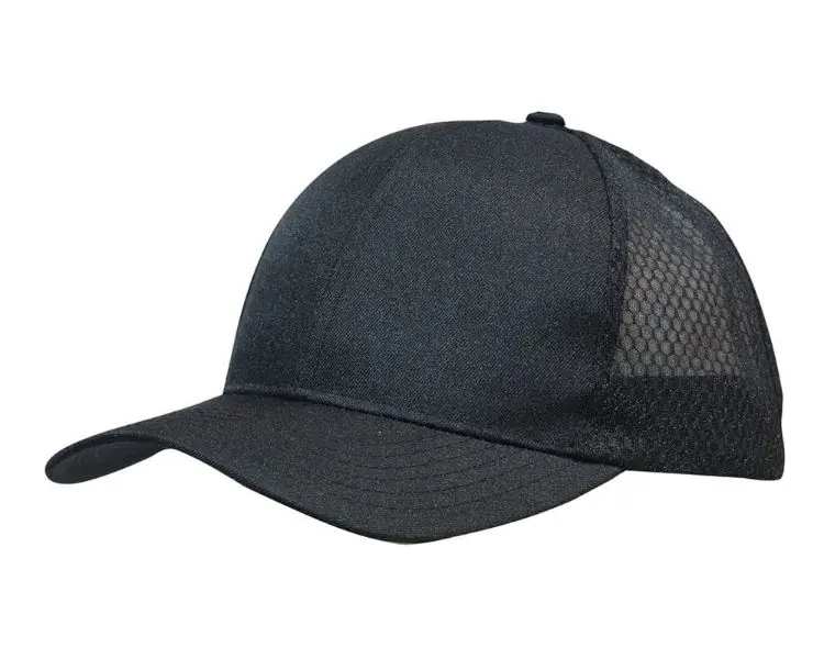Picture of Breathable Poly Twill Cap with Honeycomb Mesh
