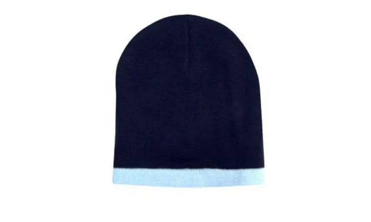 Picture of Roll Down Two Tone Acrylic Beanie