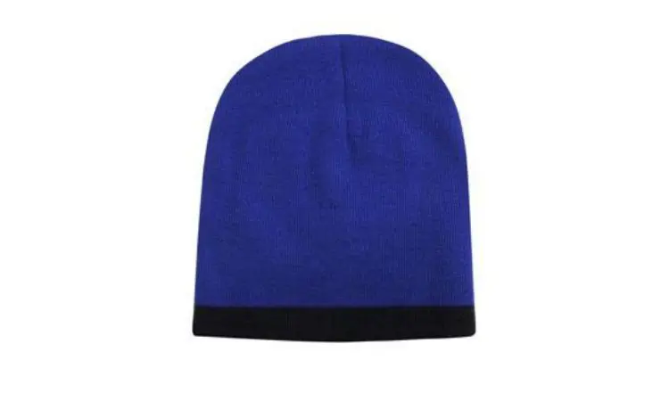 Picture of Roll Down Two Tone Acrylic Beanie