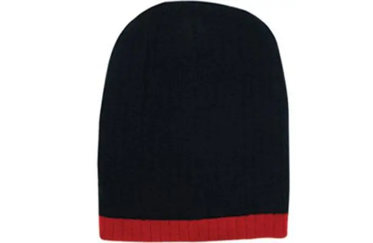 Picture of Two Tone Cable Knit Beanie