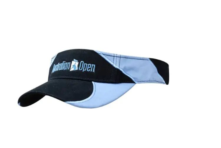Picture of Brushed Heavy Cotton Visor with Fabric Inserts/Embroidery on Peak & Crown